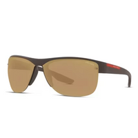 PRADA Plastic Irregular Shape Sunglasses Men's Black