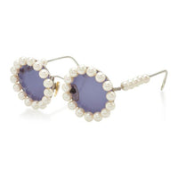 CHANEL 1993 Pearl trim Round frame Sunglasses