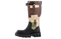 LOUIS VUITTON Knee-high Boots Men's Black Brown
