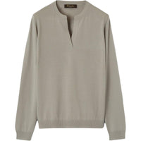 Loro Piana FW24 Cashmere Sweater Women's Light Gray