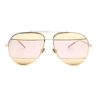 DIOR Metal Gold-Plated Aviator Sunglasses Unisex Gold