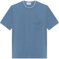 HERMES T-Shirt Men's Light Gray Blue