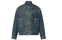 LOUIS VUITTON New Quarterly Products Of LV Denim Jackets Women's Blue