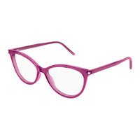 SAINT LAURENT Recycled Acetate Oval Eyeglass Frames Women's Pink