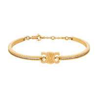 CELINE Brass Bracelets Women's Gold