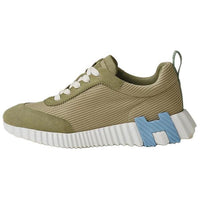 HERMES Bouncing Low Top Casual Shoes Women's Porcelain Green