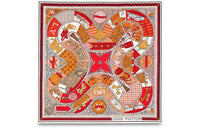 LOUIS VUITTON Louise Silk Scarves Women's Light Umber