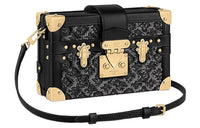 LOUIS VUITTON Petite Malle Sequins Black