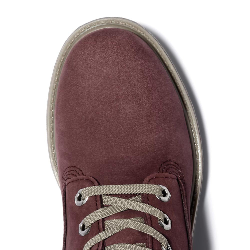 (WMNS) Timberland Premium 6 Inch Waterproof Boots 'Burgundy Nubuck' A2MCNC60