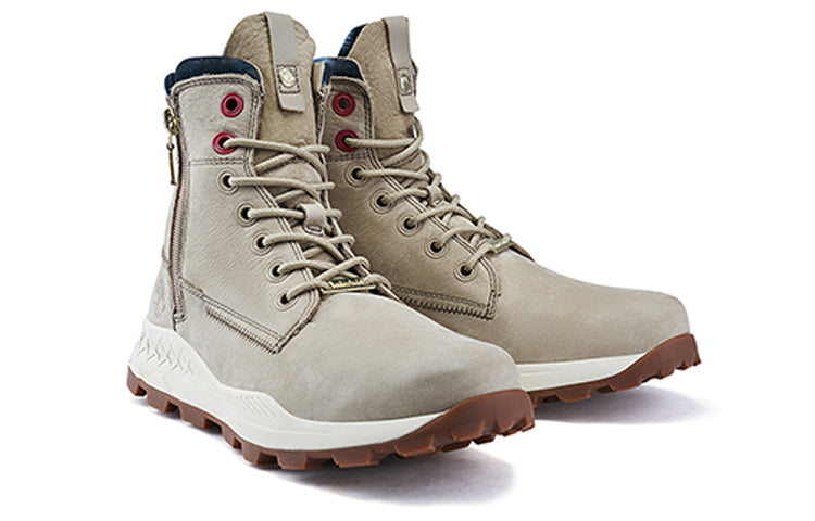 Timberland Brooklyn Side Zip Wide Fit Boots 'Beige Nubuck' A41AM