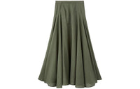 Loro Piana Flavia Skirt Casual Long Skirts Women's Green