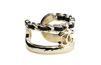 CHANEL Rings Women's Gold/Black