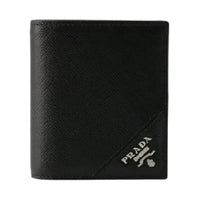 PRADA Leather Wallet Men's Black
