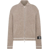 DIOR X Stone Island Wool Blend Knit Jacket