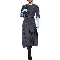 CHANEL Long-Sleeved Dresses Women's Black