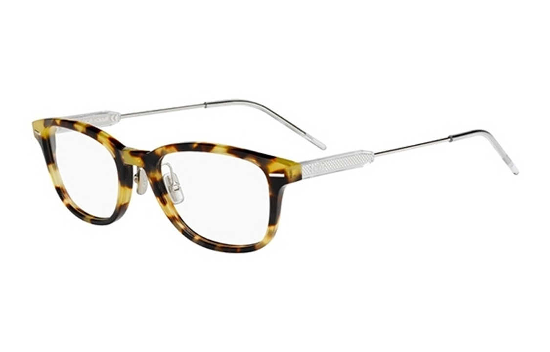 DIOR - Square Eyeglass Frames Unisex Silver