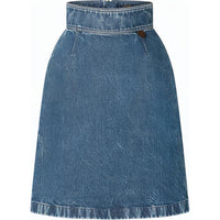 LOUIS VUITTON FW22 Denim Short Skirts Women's Peacock Blue
