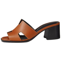 HERMES Helia Slide Slippers Women's Orange