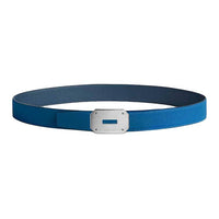 HERMES Calfskin Leather Belts Men's Blue 3.2cm