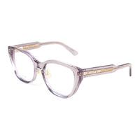DIOR Plate Frame Square Eyeglass Frames Unisex Purple
