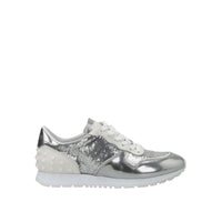 Tod's Sequined Metallic Leather Sneakers