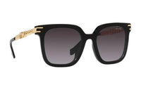MIU MIU Metal Irregular Shape Sunglasses Women's Black