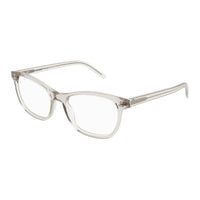 SAINT LAURENT Acetate Square Eyeglass Frames Unisex Transparent Brown