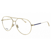 DIOR Metal Aviator Eyeglass Frames Women's Gold