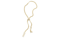 CHANEL Metal Glass Pearl Diamond Necklaces Unisex Gold
