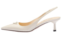 PRADA Patent Slim Heel High Heels 5.5cm Women's White