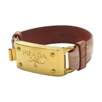 PRADA Metal Bracelets Unisex Gold