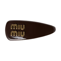 MIU MIU Metal Hair Clips Women's Heather Wood