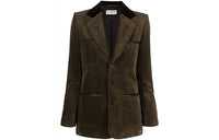 SAINT LAURENT Business Suits Women's Brown Green