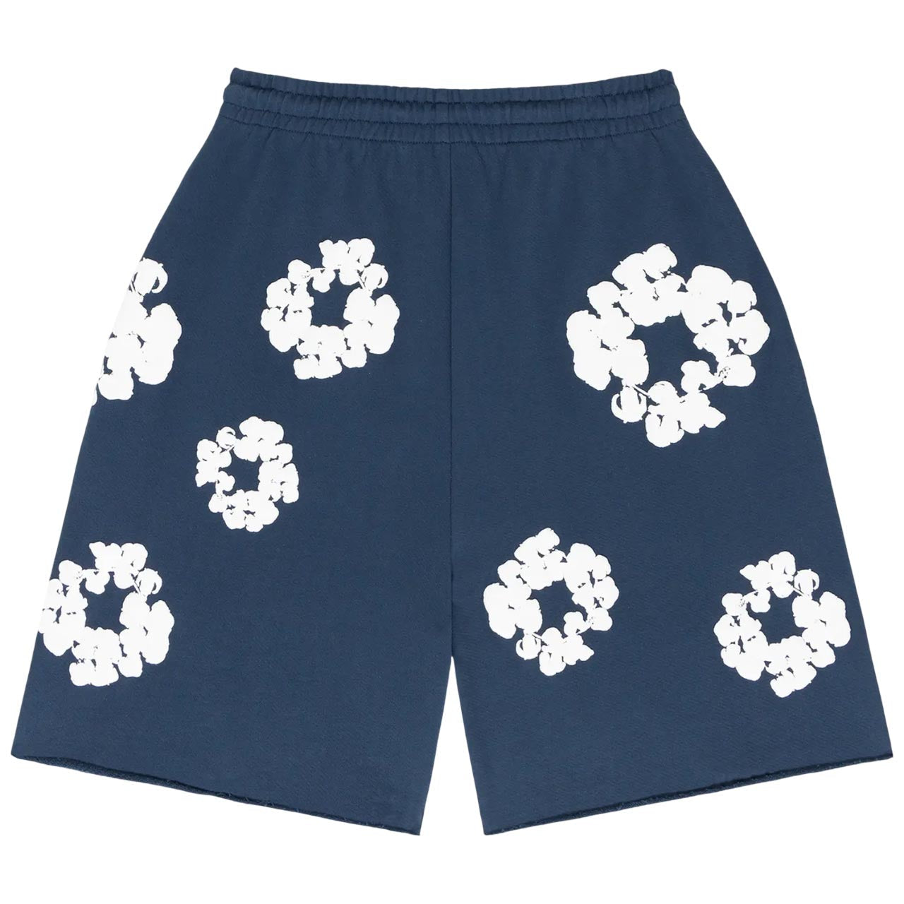 Denim Tears Cotton Wreath Logo Shorts 'Navy White' 402-080-30