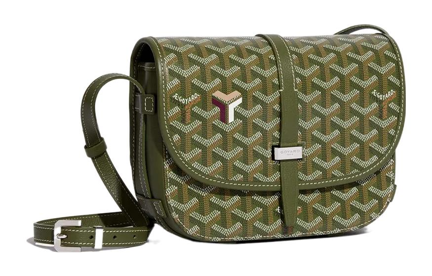 GOYARD Belvédère Canvas With Leather Messenger Bag Shoulder Bag, Crossbody Bag Unisex
