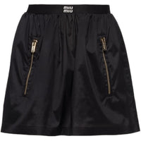 MIU MIU Casual Short Skirts Women's Black