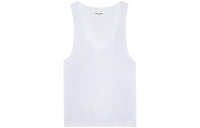 SAINT LAURENT Henley Sleeveless Tank Top