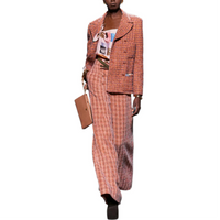 CHANEL FW24 Business Suits Coats Women's Pink