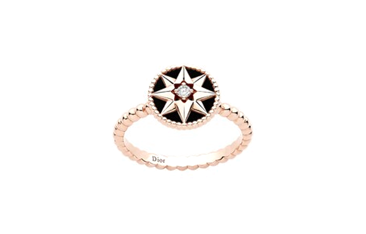 DIOR 18K Rose Gold Rings Unisex Rose Gold