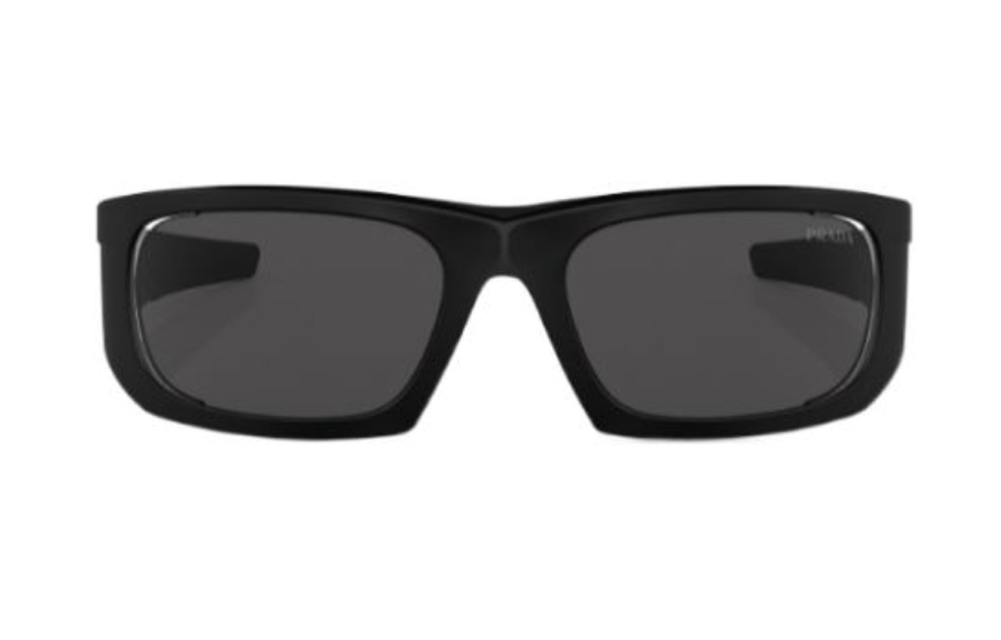 PRADA - Irregular Shape Sunglasses Men's Black