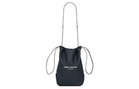 SAINT LAURENT Lambskin Crossbody Bag Shoulder Bag Women's Black