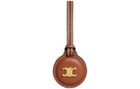 CELINE Triomphe Sheepskin Earphone Case Women's Tawny
