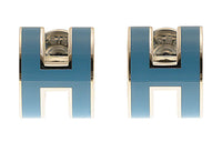 HERMES Earrings Women's Blue