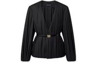 LOUIS VUITTON Draped Wool Toile Jacket