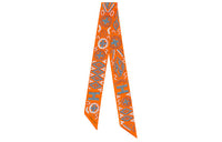 HERMES Silk Scarves Women's Orange