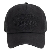 Stussy Mid-Depth Workgear Waxed Snapback Cap 'Black' 1311206-BLAC