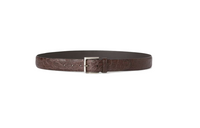 Loro Piana Brand Logo Pin Buckle Leather Belts Men's Chocolate