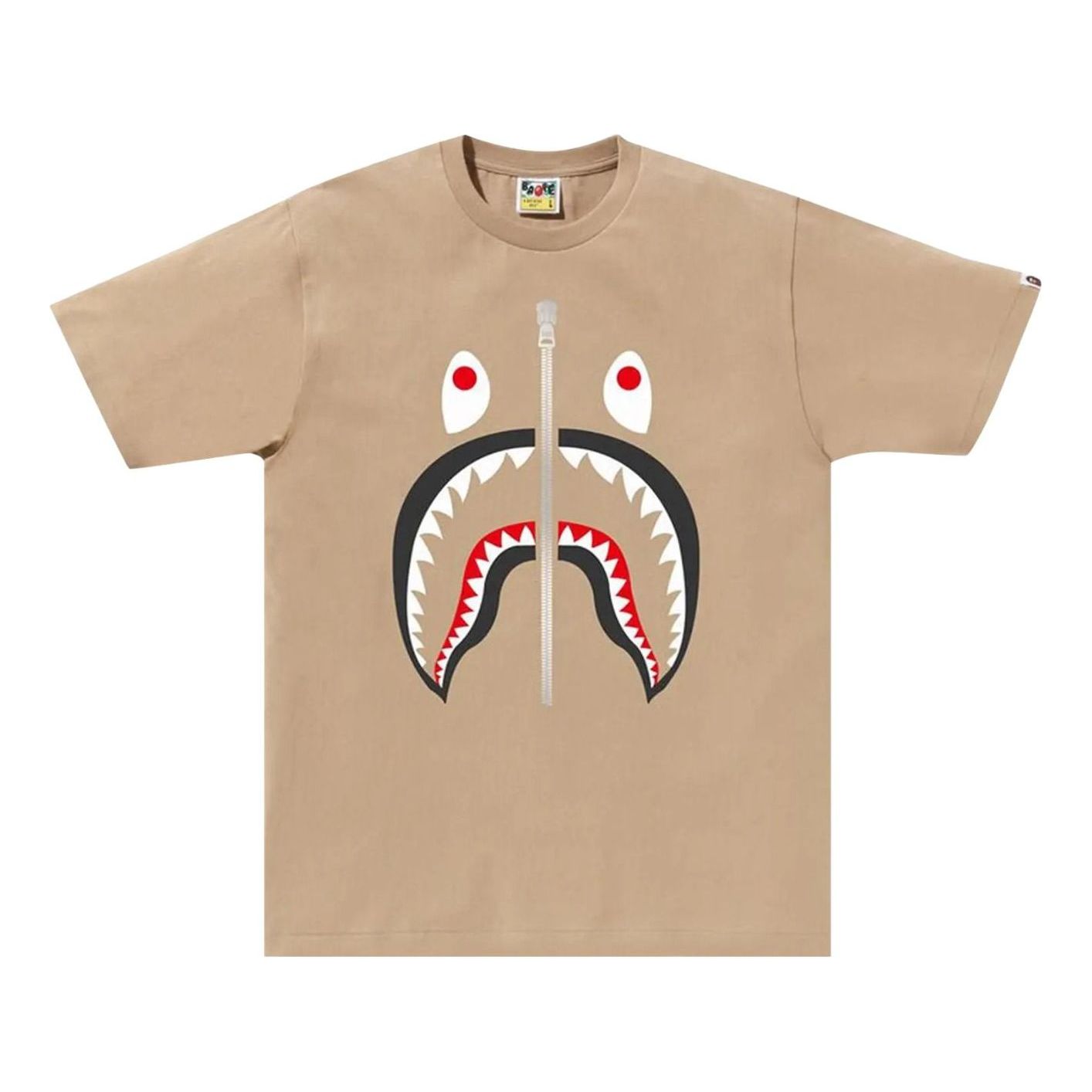 A Bathing Ape Shark T-Shirt 'Beige' 1J80-110-004-BGE