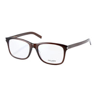 SAINT LAURENT Plastic Square Eyeglass Frames Men's Brown