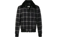 SAINT LAURENT Checked Bomber Jacket